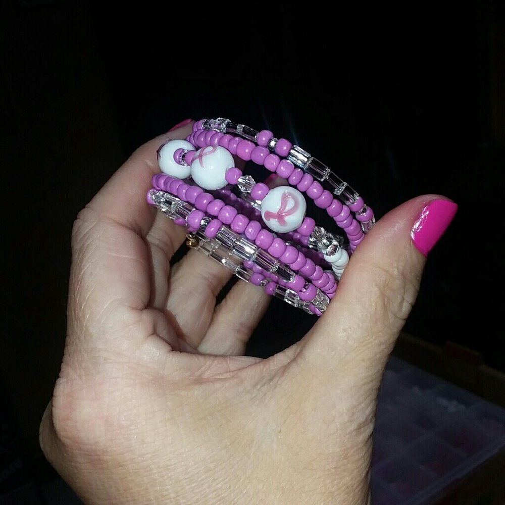Handmade 5 loop wire bracelet - Picture 3 of 5